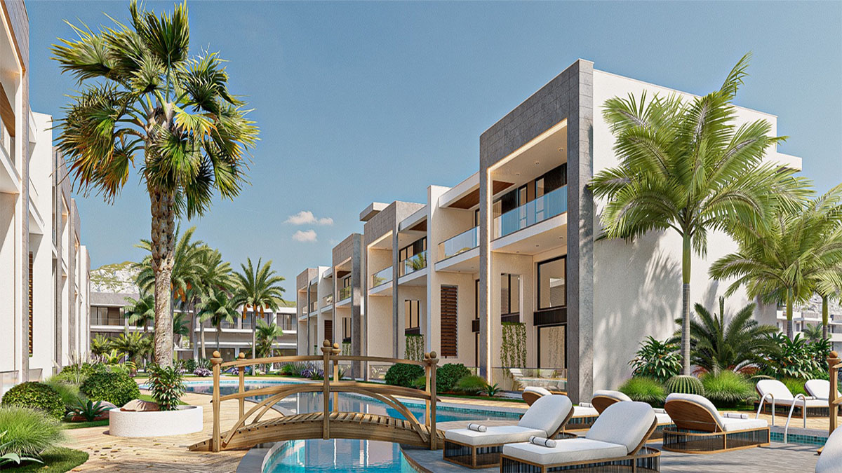 Kuzey Kıbrıs, Karşıyaka'da sahile sadece 5 dakika uzaklıkta otel konseptli lüks proje